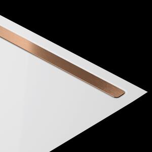 Nexsys dizajnová krytka 4133 pre sprchovaciu plochu dĺžky 90 cm, brúsené červené zlato Kaldewei 687771240955