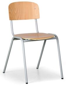Drevená stolička LISA s lakovanou konštrukciou