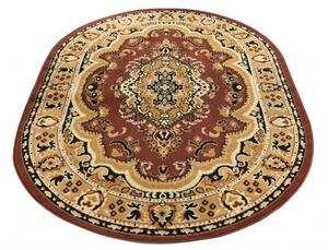 Oválny koberec Atlas PP v hnedej farbe – nízky vlas Rozmer: 180x250 cm