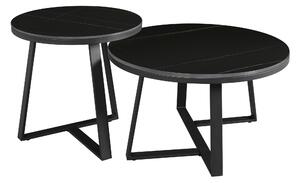 KONFERENČNÝ STOLÍK, čierna, kameň, 69/69/40 cm MID.YOU - Stolíky do obývačky, Online Only