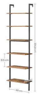 REGÁL, hnedá, čierna, 60/204,8/30 cm Boxxx - Online Only drobný nábytok, Online Only
