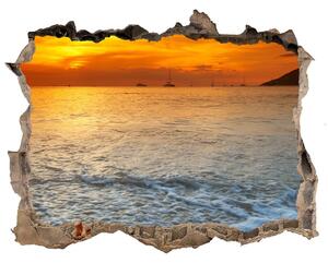 Díra 3D fototapeta nálepka Sunset sea nd-k-97995760