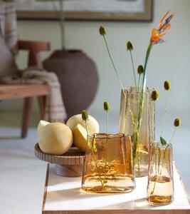Sklenená váza MURADA light brown, 20x10x20 cm