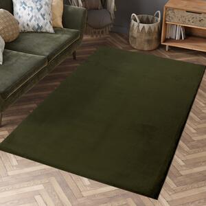 Dekorstudio Kožušinový koberec TOPIA - tmavo zelený Rozmer koberca: 80x150cm