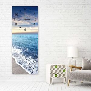Hodiny na stenu Pokojná pláž Rozmery: 25 x 65 cm