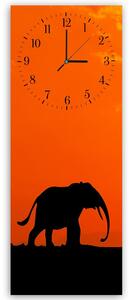 Gario Hodiny na stenu Putovanie slona Veľkosť: 25 x 65 cm