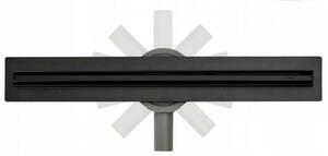 Lineárny odtokový žľab Rea Neo Slim Pro čierny
