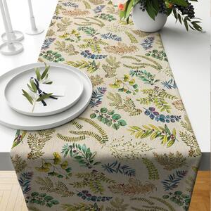 Ervi gobelinový behúň na stôl - Green Leaves