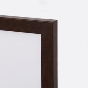 Hnedý drevený rám Rozmery: 70 x 100 cm