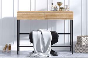 Dizajnový toaletný stolík Dalius 100 cm vzor dub