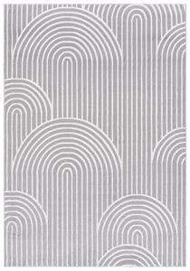 TA Koberec NG81A GRAY/WHITE ELLEN Sivý Obdĺžnikový Rozmer: 80x150 cm