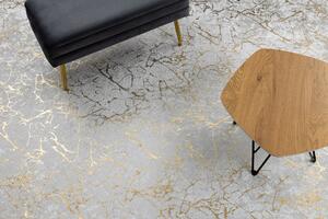 Prateľný koberec MIRO 11111.2108 Mramor, glamour protišmykový- krémový / zlatý