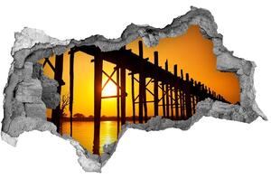 Fototapeta diera na stenu 3D Bridge sunset nd-b-89928276