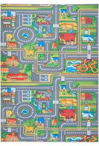 TA Koberec B-529 FLANNEL PRINTED Sivý Obdĺžnikový Rozmer: 80x150 cm
