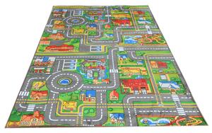 TA Koberec B-529 FLANNEL PRINTED Sivý Obdĺžnikový Rozmer: 80x150 cm