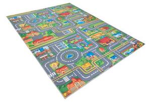 TA Koberec B-529 FLANNEL PRINTED Sivý Obdĺžnikový Rozmer: 80x150 cm