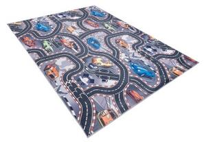 TA Koberec B-605 FLANNEL PRINTED Sivý Obdĺžnikový Rozmer: 80x150 cm