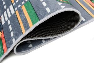 TA Koberec B-529 FLANNEL PRINTED Sivý Obdĺžnikový Rozmer: 80x150 cm