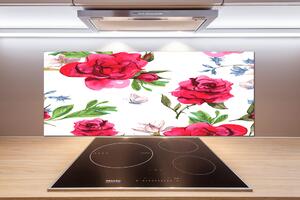 Panel do kuchyne Červené ruže pl-pksh-125x50-f-85695644