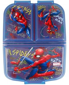 Multibox na desiatu Spiderman s 3 priehradkami - motív Grafiti