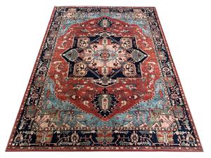 TA Koberec JZ-988 FLANNEL PRINTED Červený Obdĺžnikový Rozmer: 80x150 cm