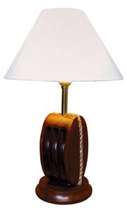 Stolová lampa Ahoi s drevom, výška 39 cm