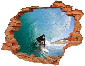 Diera 3D fototapeta nálepka Surfer na vlne nd-c-70293058