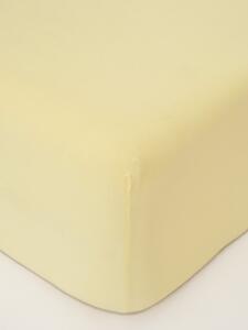 Jersey plachta do postieľky Classic 70 × 140 cm - pastelová žltá