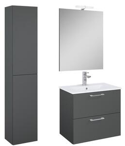 Kúpeľňová zostava s umývadlom Ceramia Lea antracit KSETLEA60A