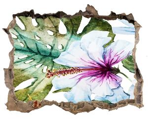 3D díra nálepka Havajské kvety nd-k-83808650