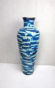 Váza Mozaika modrá, 80 cm, keramika, ručná práca