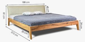 Masívna dubová posteľ pre dvoch 180 x 200, William - uvádzacia cena