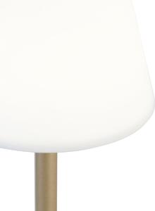 Mosadzná stolná lampa vrátane LED nabíjateľná s dotykovým stmievačom - Renata