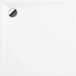 Deante Kerria Plus, štvorcová akrylátová vanička 90x90x3 cm, hĺbka 1,5cm, technológia Solid, biela, KTS_041B