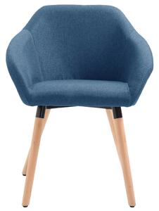 Jedálenská stolička modrá látková