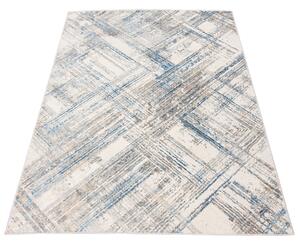 TA Koberec G505B WHITE/D_BLUE PORTLAND HIL Biely Obdĺžnikový Rozmer: 80x150 cm