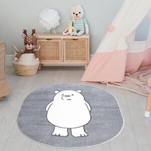Dekorstudio Detský oválny koberec ANIME - medveď 923 Rozmer koberca: 100x130cm