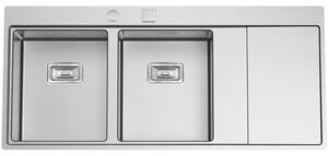 Nerezový drez Sinks XERON 1160 DUO ľavý 1,2mm