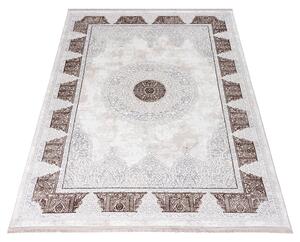 Koberec SAHARA N761A krémovo-hnedý obdĺžnikový – teplo a štýl Rozmer: 80x150 cm