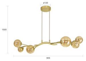 Brilagi - LED Luster na lanku MISTEL 6xG9/3W/230V zlatá