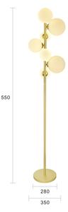 Brilagi - LED Stojacia lampa MILLA 7xG9/3W/230V zlatá/biela