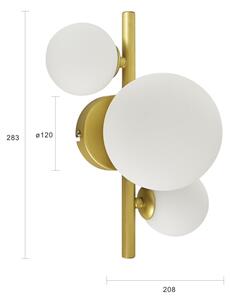 Brilagi - LED Nástenné svietidlo MILLA 3xG9/3W/230V zlatá/biela