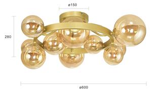 Brilagi - LED Prisadený luster MILLA 10xG9/3W/230V zlatá