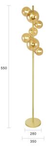 Brilagi - LED Stojacia lampa MILLA 7xG9/3W/230V zlatá