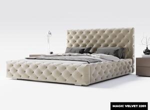 - Luxusná čalúnená posteľ LANA ROZMER: 120 x 200 cm, TYP ROŠTU: DREVENÝ ROŠT