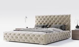 - Luxusná čalúnená posteľ LANA ROZMER: 120 x 200 cm, TYP ROŠTU: DREVENÝ ROŠT