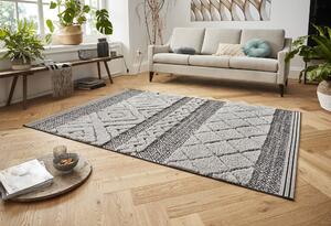 Mint Rugs - Hanse Home koberce Kusový koberec Handira 103904 Black / Grey - 80x150 cm