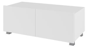 Moderný TV Stolík 100 CALABRIA White/White Gloss