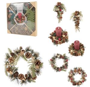 Kreatívna sada DIY CHRISTMAS na výrobu vencov a dekorácií - rôzne varianty