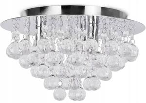 TooLight Krištáľové stropné svietidlo Glamour 392179 strieborné